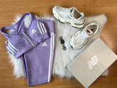 Kit Ad Zíper Azul Roxo + Tênis Campus Branco (Copy)
